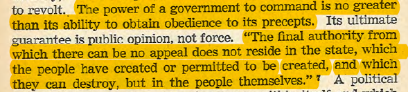 The Government Commands, but the People Remain Sovereign
